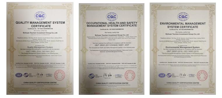 尊龙凯时 ISO9001质量治理系统、OHSAS18001职业康健清静治理系统、ISO14001情形治理系统证书乐成取证